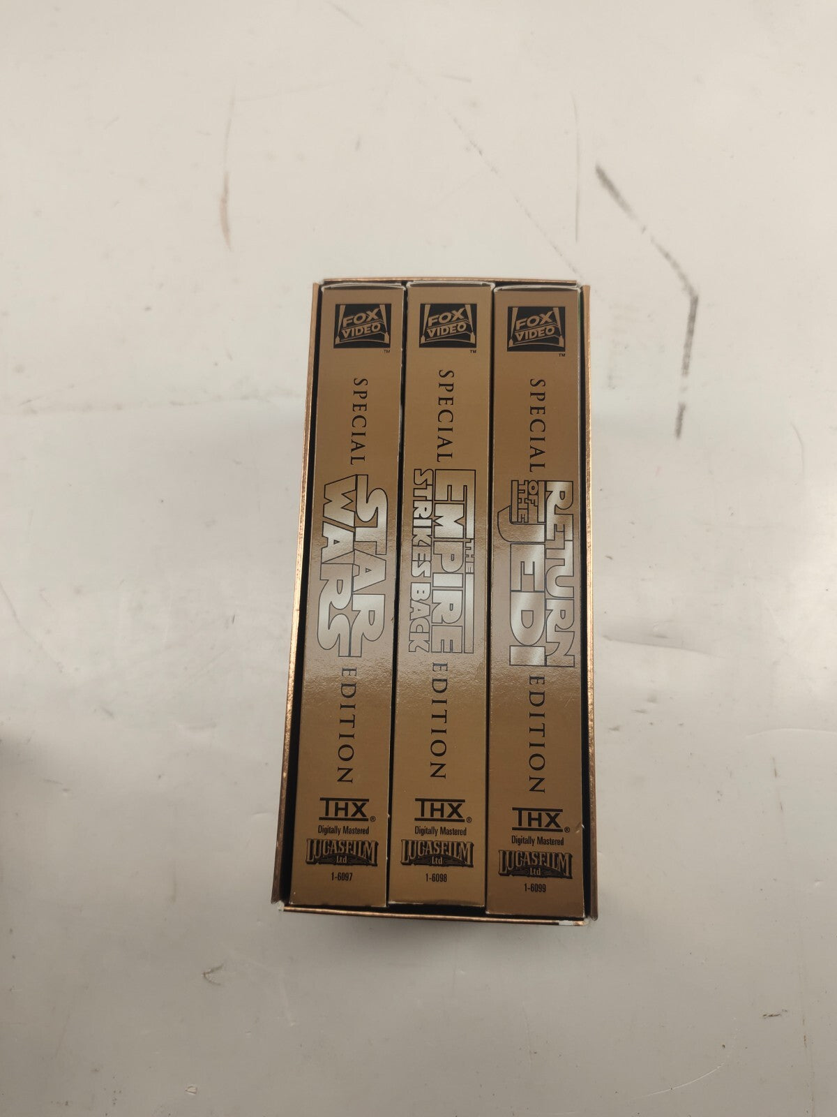 1997 Star Wars Trilogy Special Gold Edition VHS Digital Mastered THX