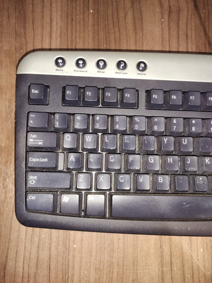 Vintage DELL Multimedia Windows Desktop PS/2 wired Keyboard RT7D30