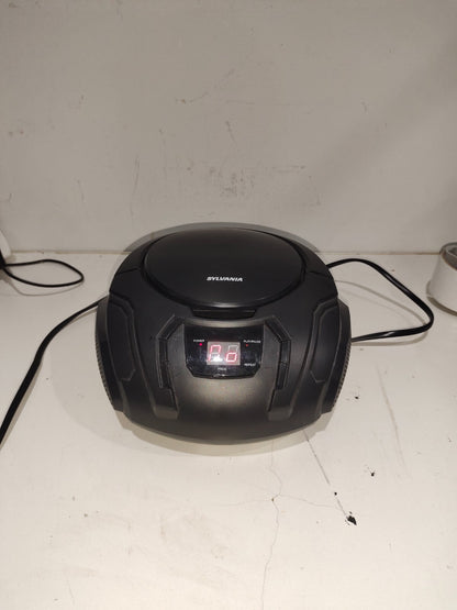 Sylvania Portable CD AM/FM Radio Player Boom Box - Black