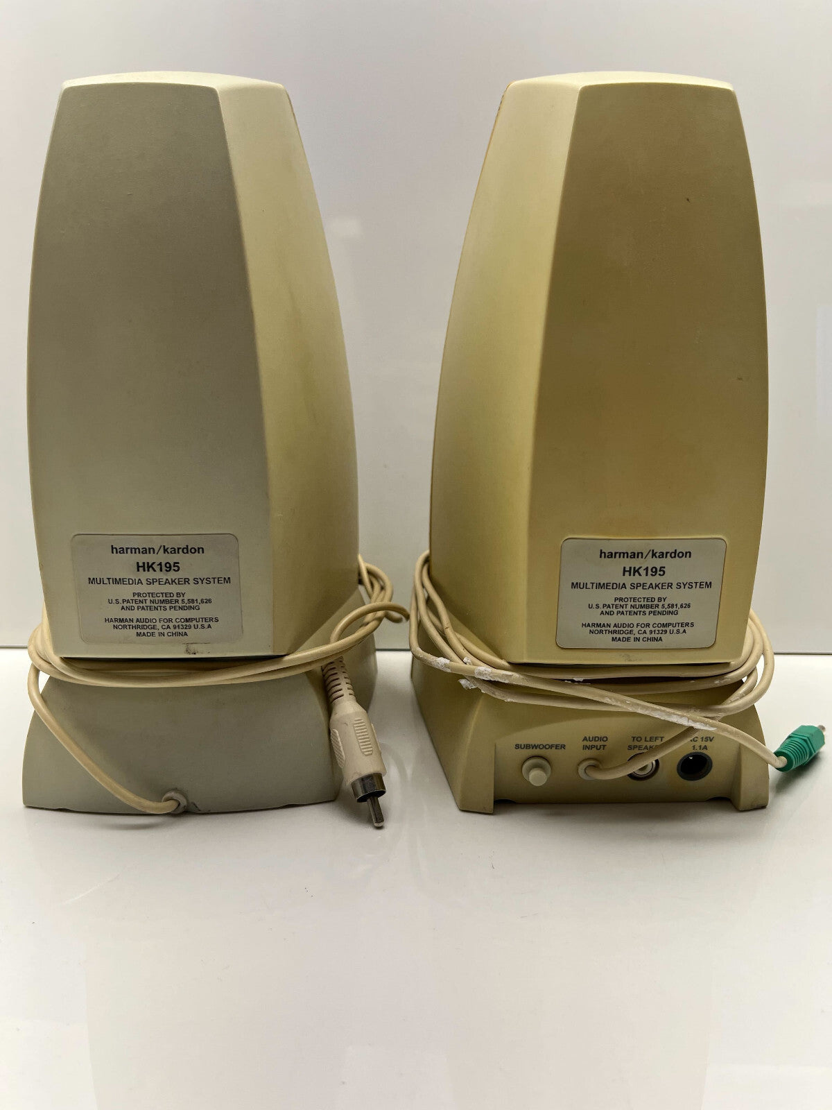 Vintage harman/kardon HK195 Stereo Computer Speakers