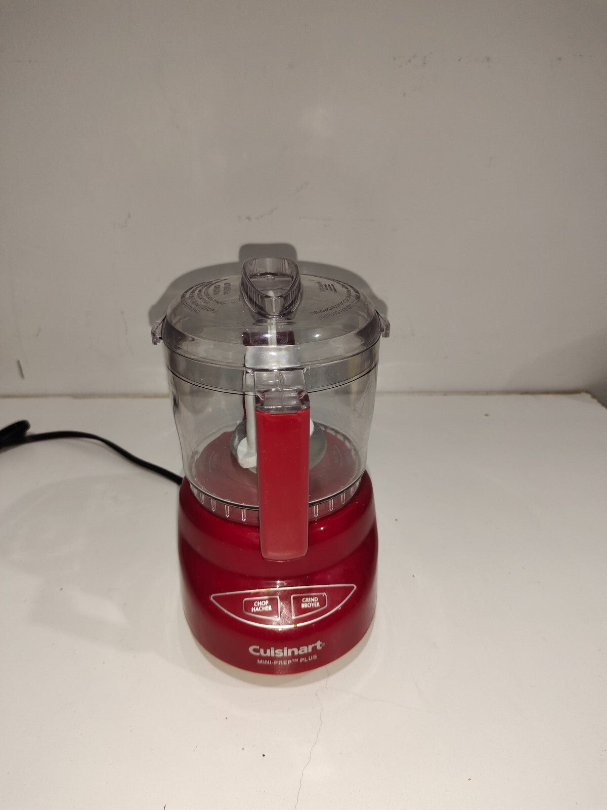 Cuisinart Mini-Prep Plus Food Processor DLC-2A MOTOR BASE BOWL LID Red