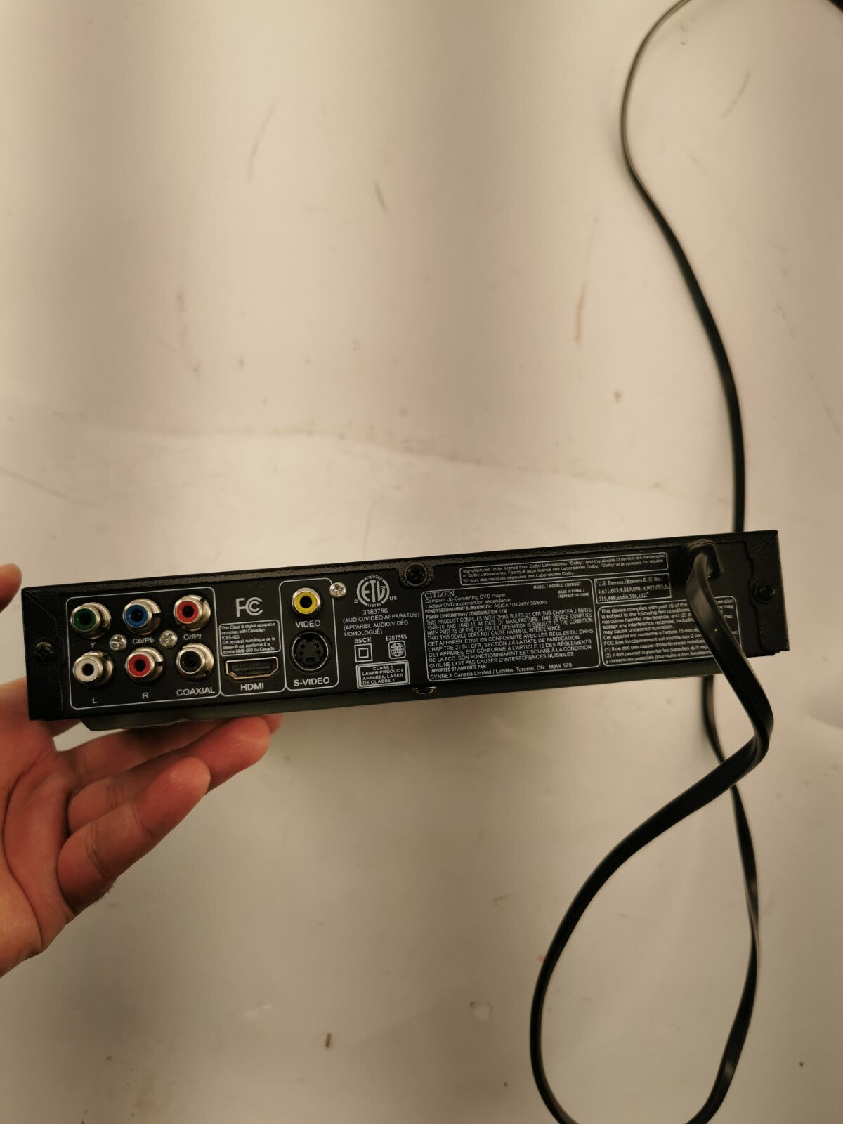 CITIZEN DVD Player Full HD 1080p UPCONVERTING HDMI Compact CDVD667