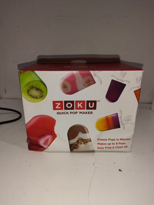 Zoku Quick Pop Popsicle Yogurt Ice Cream Maker Dip Sticks Freeze Case Triple
