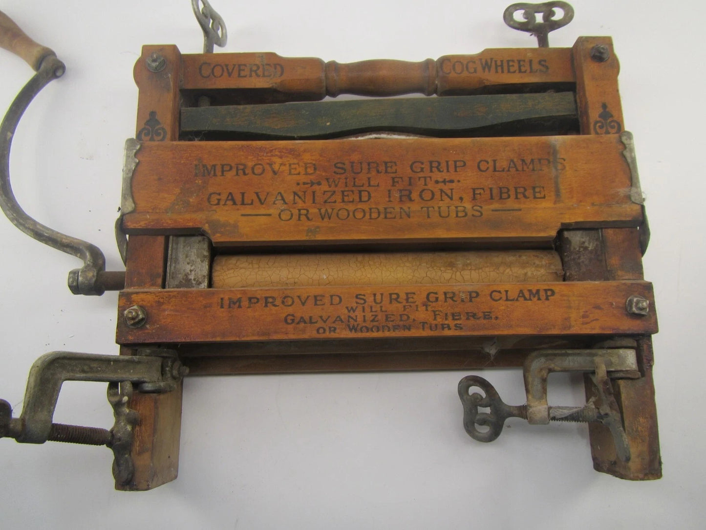 Antique Wooden Eatons Anchor Wringer