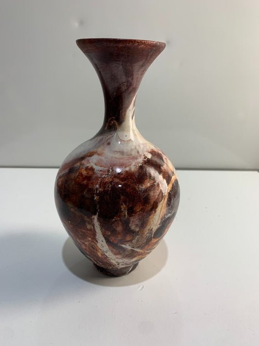 Pitfired Vase in Strong Colors