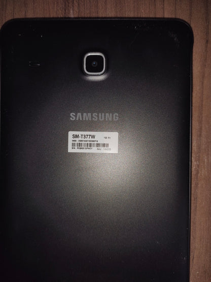 Samsung Galaxy Tab E SM-T377W 16 GB 8" Wi-Fi + 4G - Needs Reset