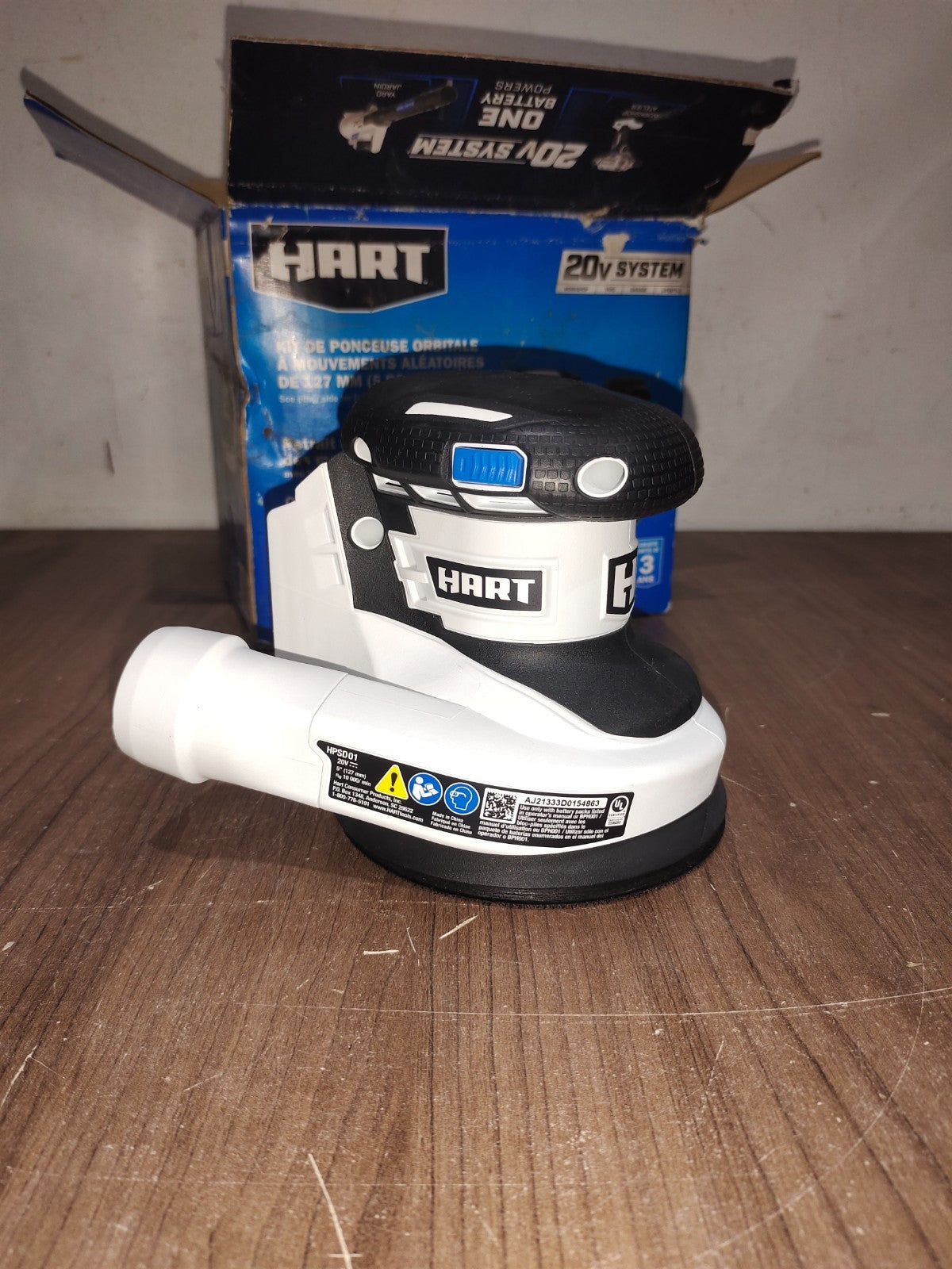 Hart HPSD01 Cordless 5" Random Orbit Sander 20V