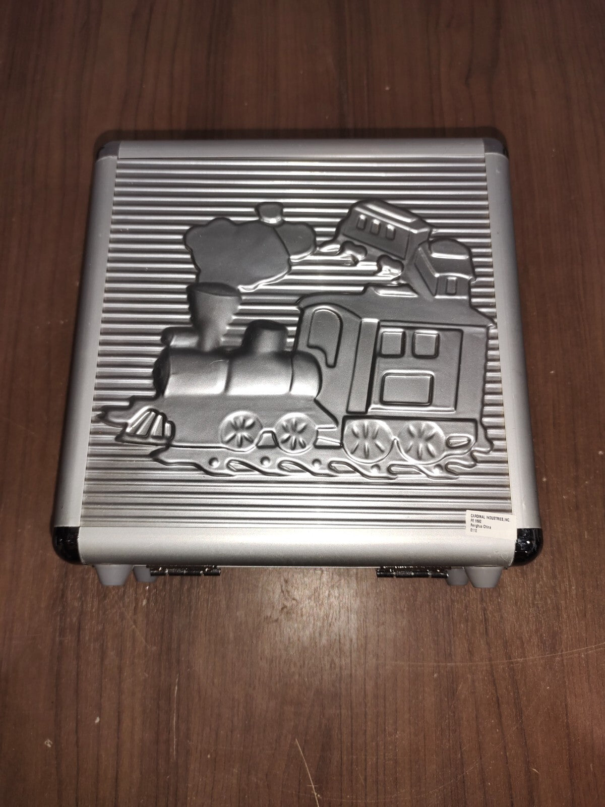 Cardinal Industries Mexican Train Game Dominos 2003 Metal Tin 91 Dominoes