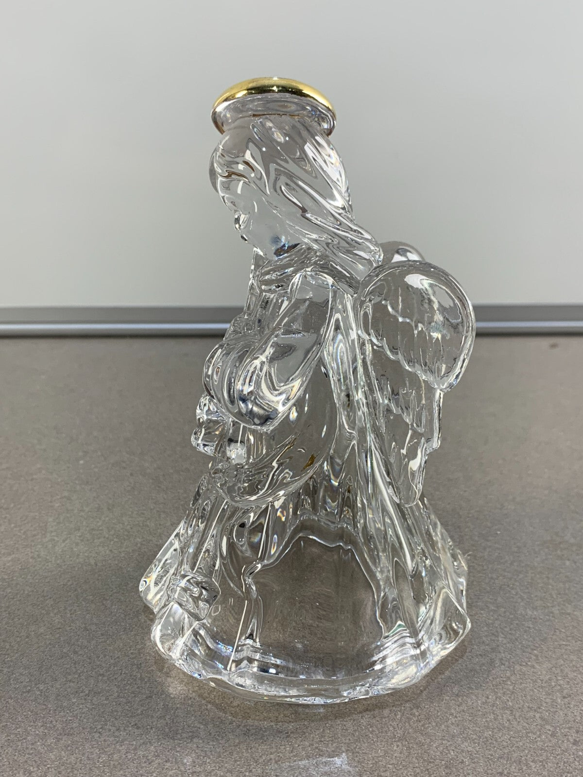 Vintage Mikasa Golden Stars Series Angel Lid for Candy Box. Lid Only