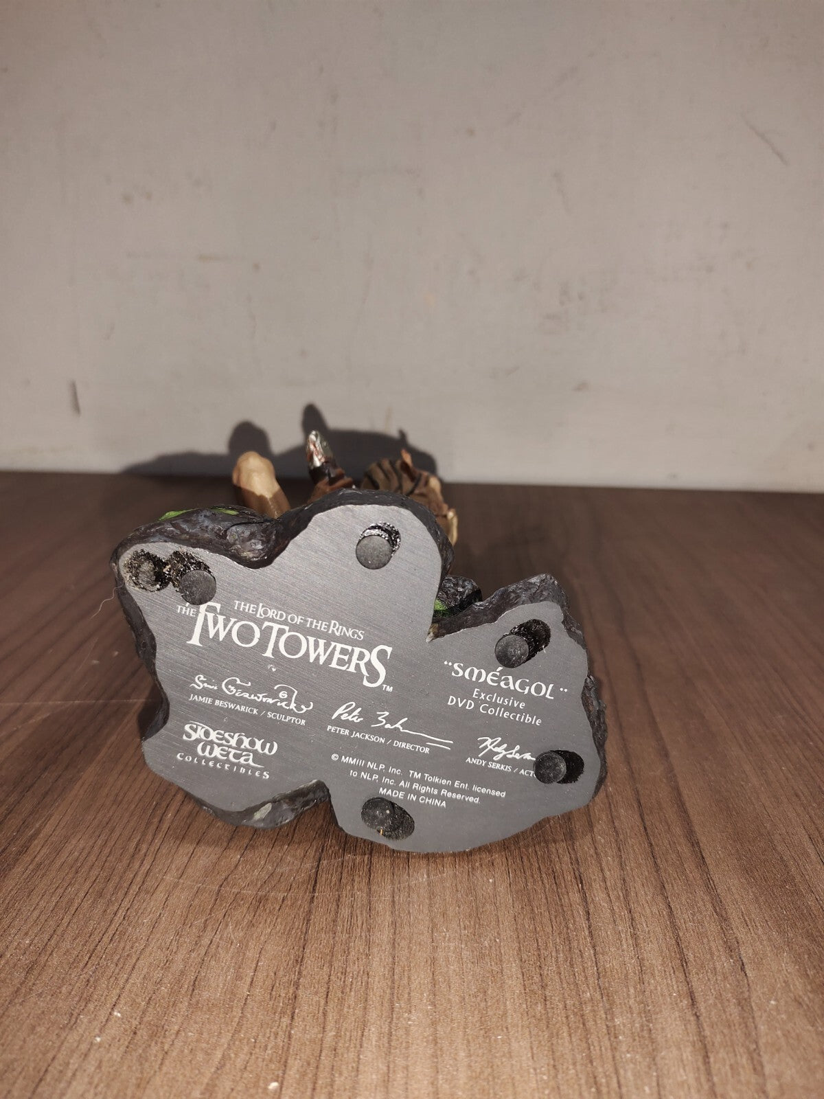 Lord of the Rings The Two Towers Smeagol Gollum Figurine Statue Collectible 7"