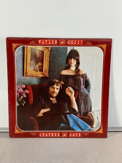 Waylon And Jessi - Leather And Lace (12" Vinyl) VG+/VG+