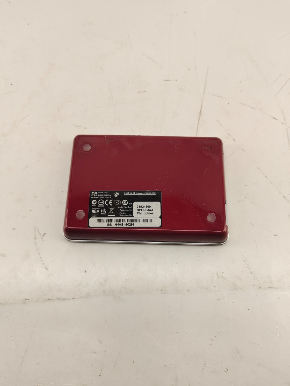 Iomega EGO 500gb External Hard Drive Red w/ Cable RPHD-UGC 31823300