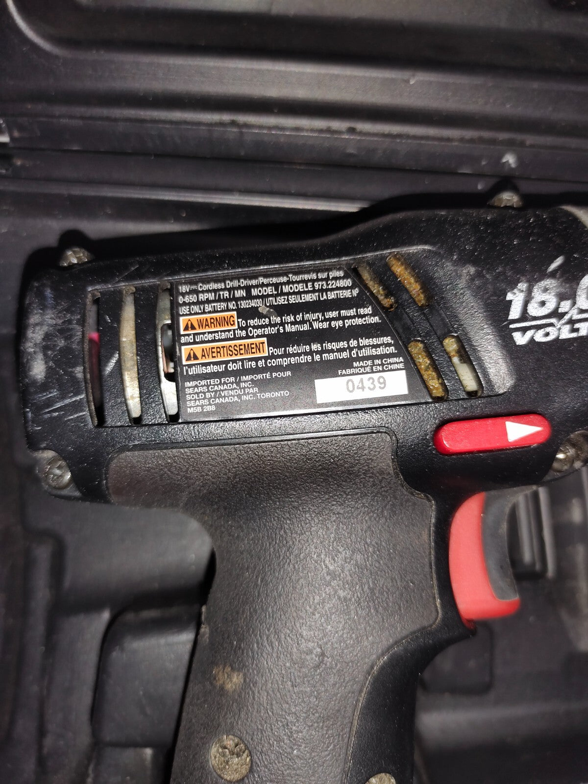 Craftsman 3/8 10mm 18 Volt Drill Driver VSR Cordless