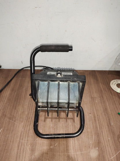 Industrial adjustable work light lamp metal cage handle 500 watts