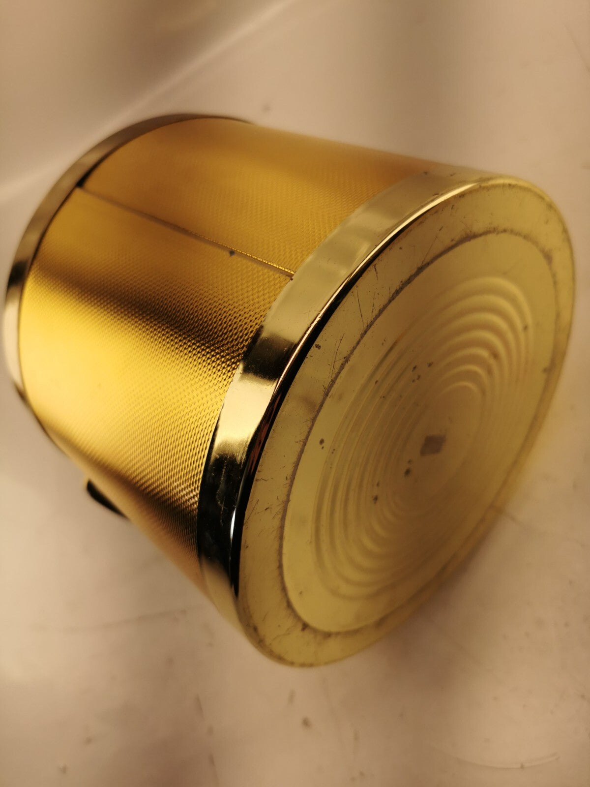 Vintage Modern Gold Plastic Ice Bucket