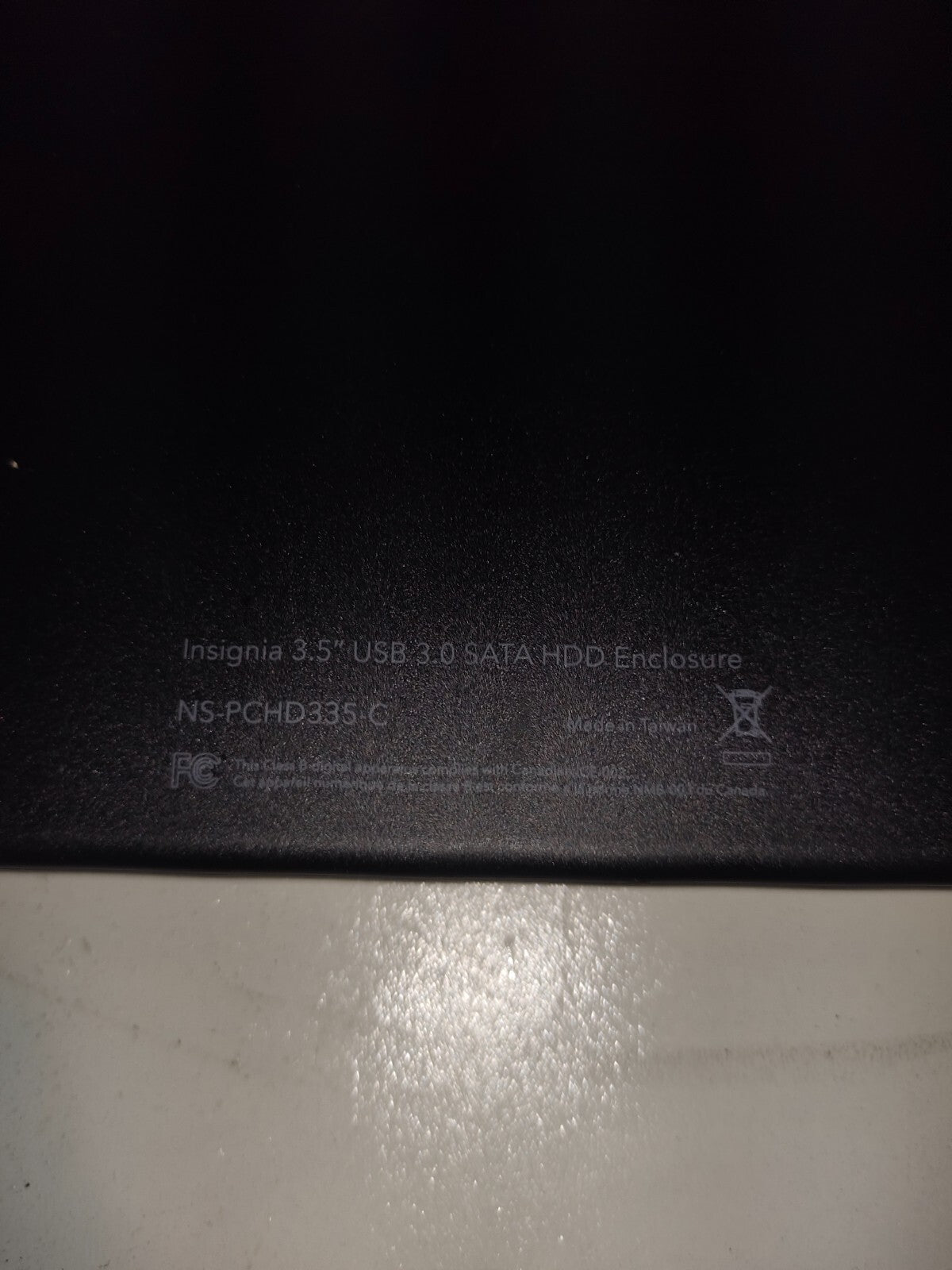 Insignia 3.5" SATA to USB 3.0 HDD Enclosure NS-PCHD335