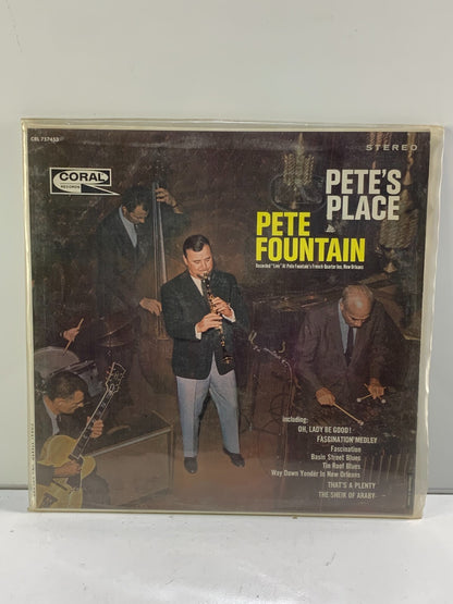 Pete's Place Pete Fountain LP Record Coral Records, CRL57453 Jazz Vinyl Music
