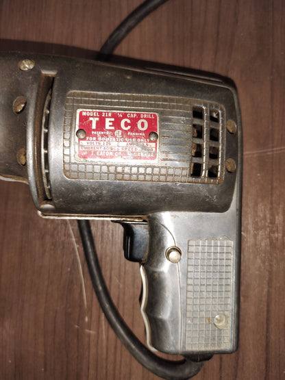 Vintage TECO Model 21R 1/4" Cap Drill