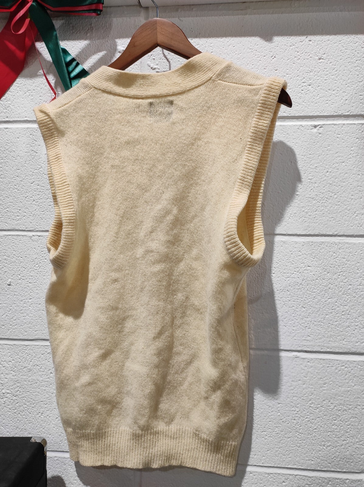 Vintage CDC Medium Made In Korea Button Up 100% Pure Wool Sweater Vest