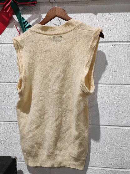 Vintage CDC Medium Made In Korea Button Up 100% Pure Wool Sweater Vest