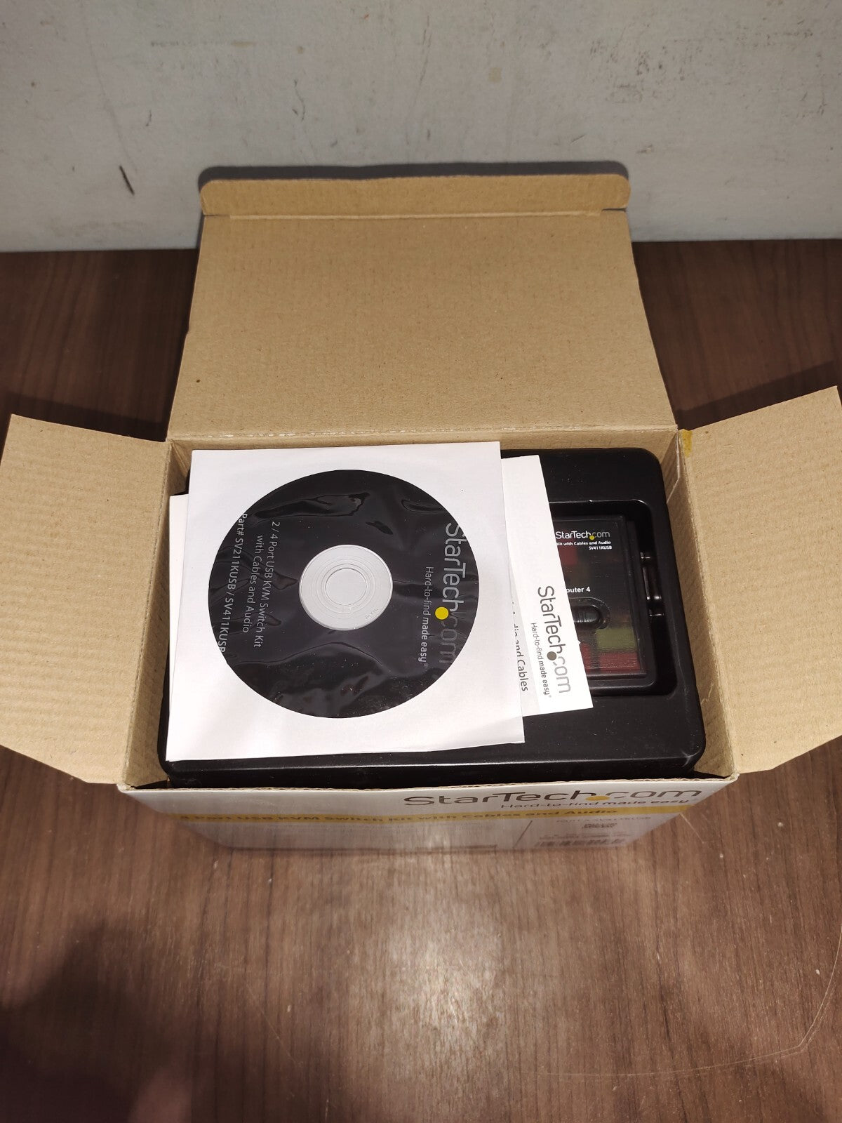 StarTech 4 Port Black USB KVM Switch - SV411KUSB