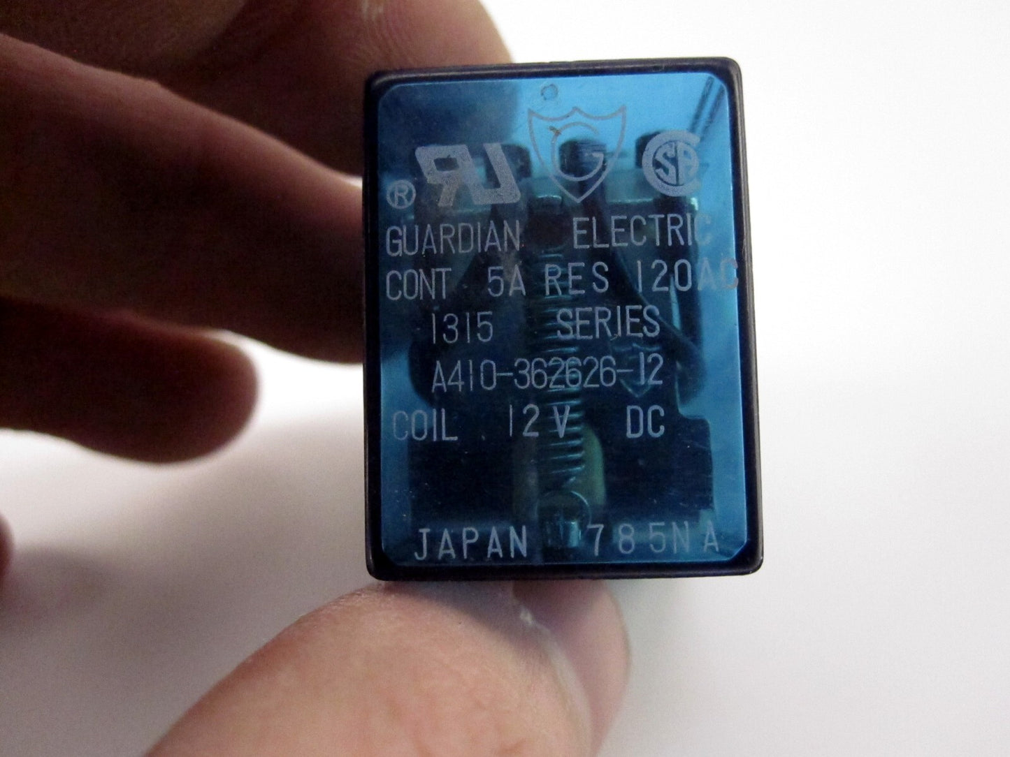 Guardian Electric A410-362626-12 5A Res 120AC 1315 Series Coil 12V 785NA