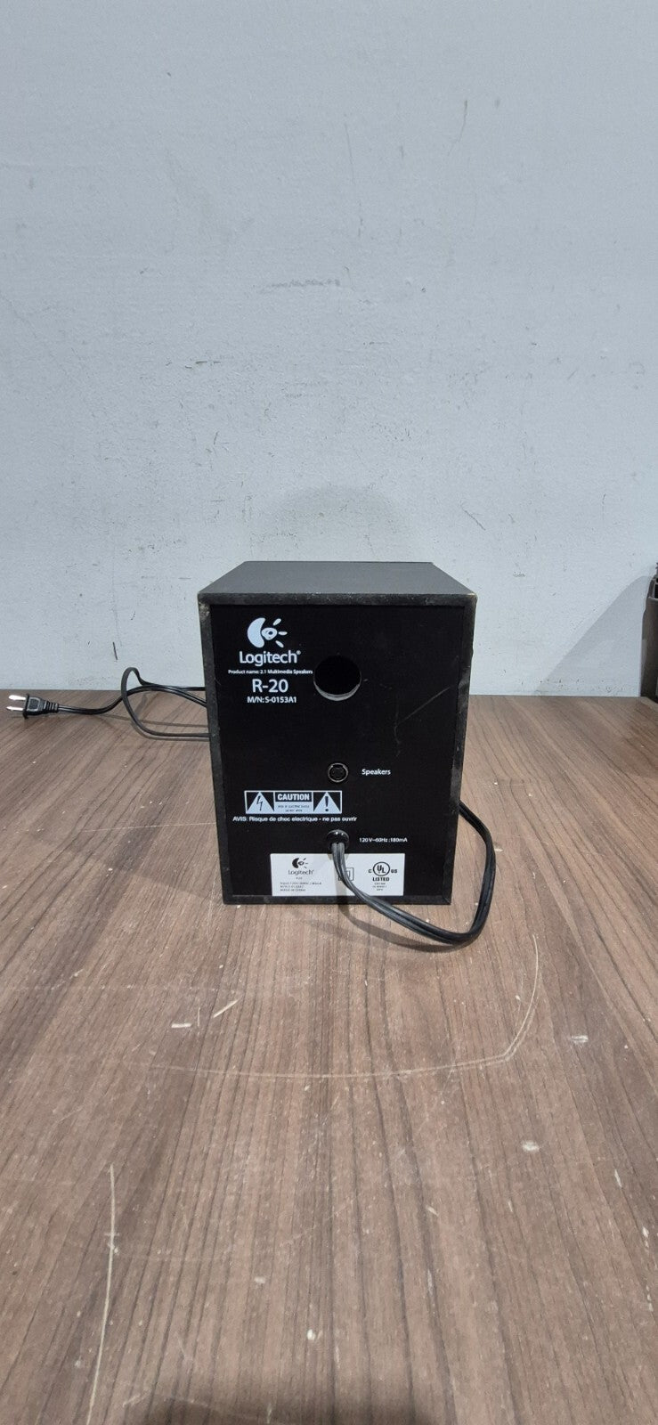 Logitech R-20 2.1 Multimedia Speaker - Woofer Only
