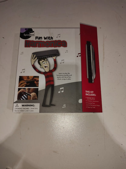 Fun With Harmonica Learn to Play Brand New Spice Box Complete Set Book Case CD