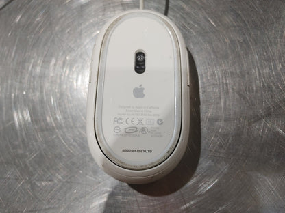 Apple A1152 Mighty Mouse USB Corded Computer Mouse White - Fair