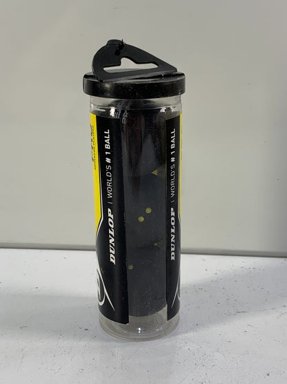 Dunlop Pro Double Yellow Dot Squash Balls 3 Pack Black N-1SR Advanced Players