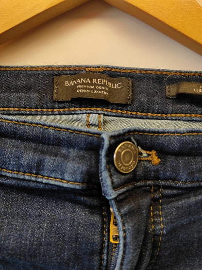 BANANA REPUBLIC Women's Size- 31 Ripped High-Rise Blue Jeans