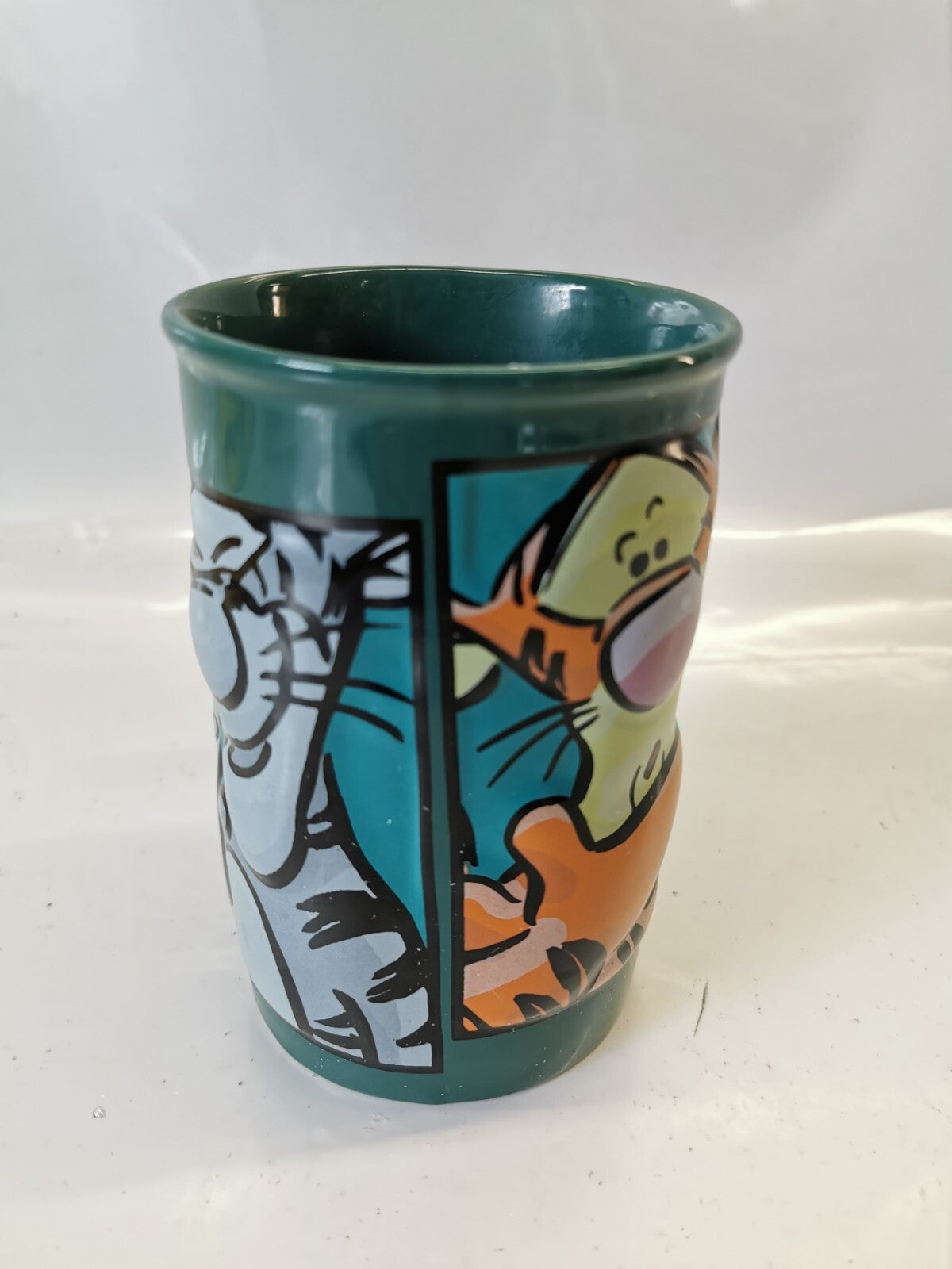 Disney Store Tigger "Winnie the Pooh" 3D Coffee Mug Cup Green 5.5" Pre-Owned