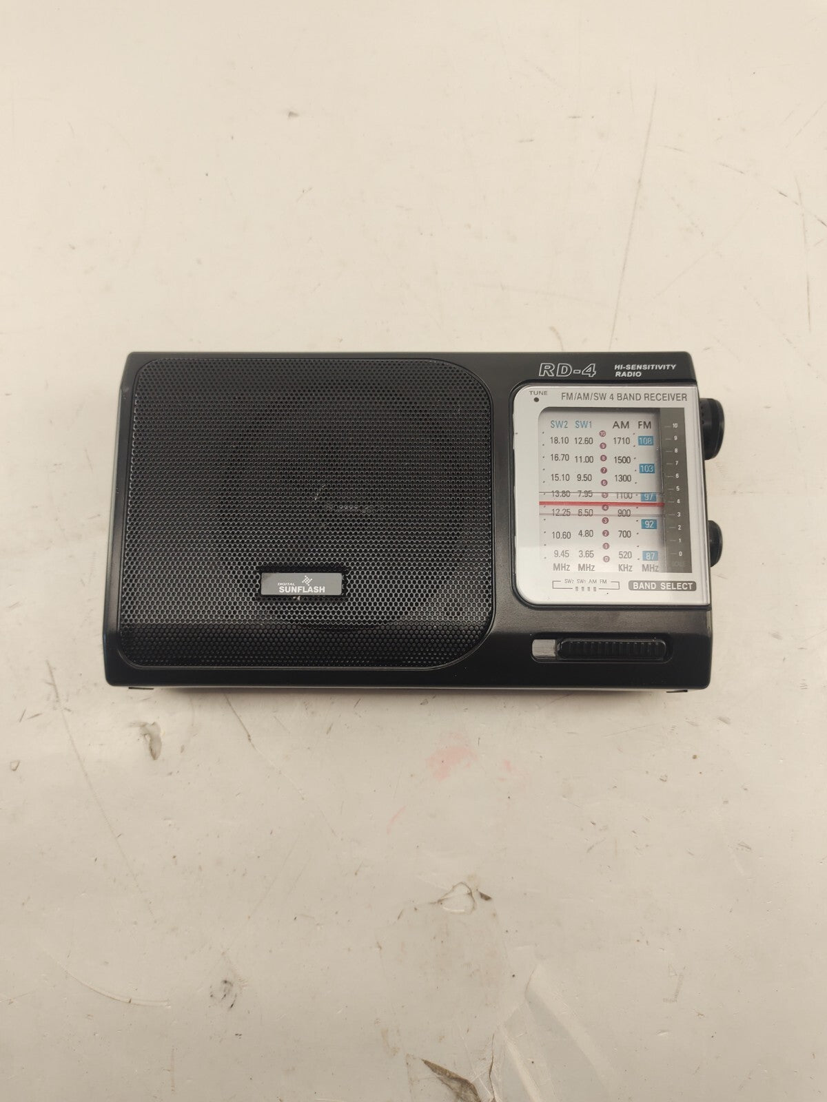 AM/FM/SW1-2 Band Radio Receiver by Digital Sunflash ( RD-4 )