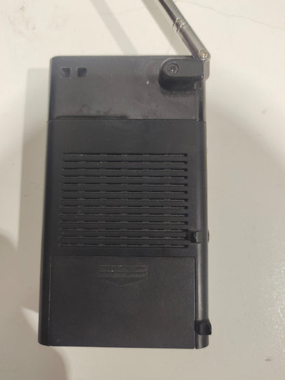 Sony ICF-P26 Black Pocket FM/AM Radio With Built-in Speaker Headphone Jack Works