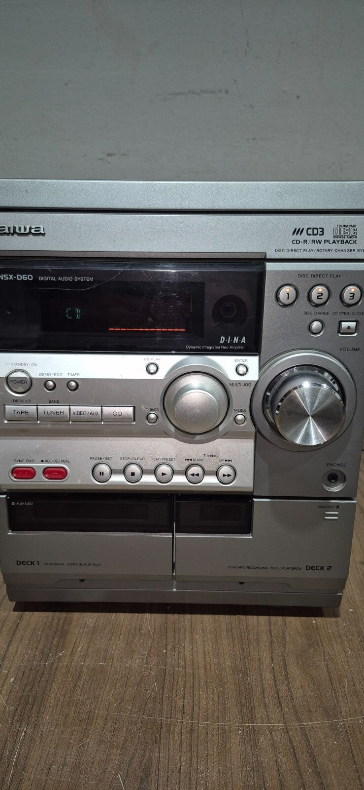 AIWA CD Stereo Cassette Receiver - CX-ND60U