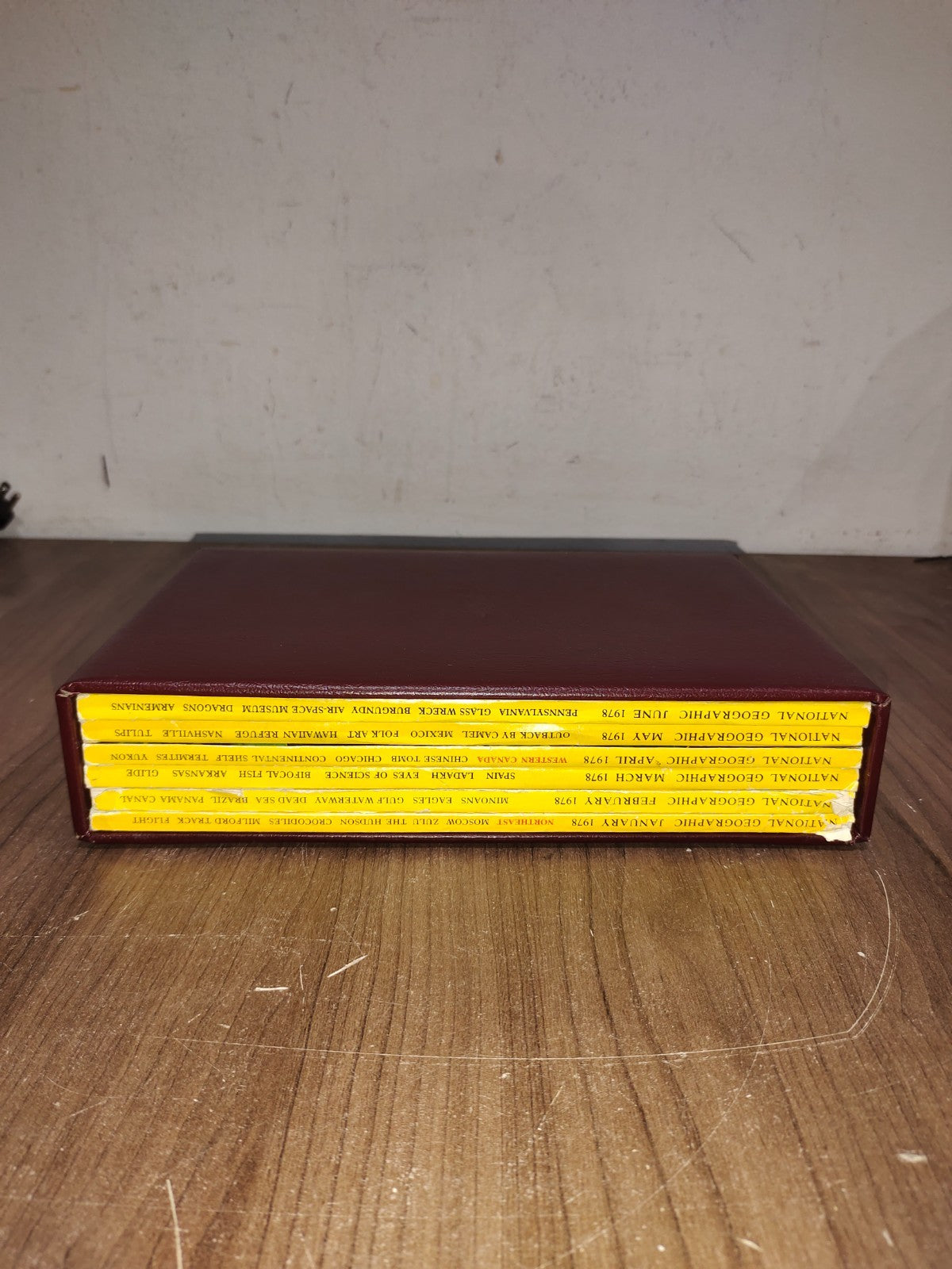 National Geographic - 1978 - January-June - Case Faux Leather - Magazines