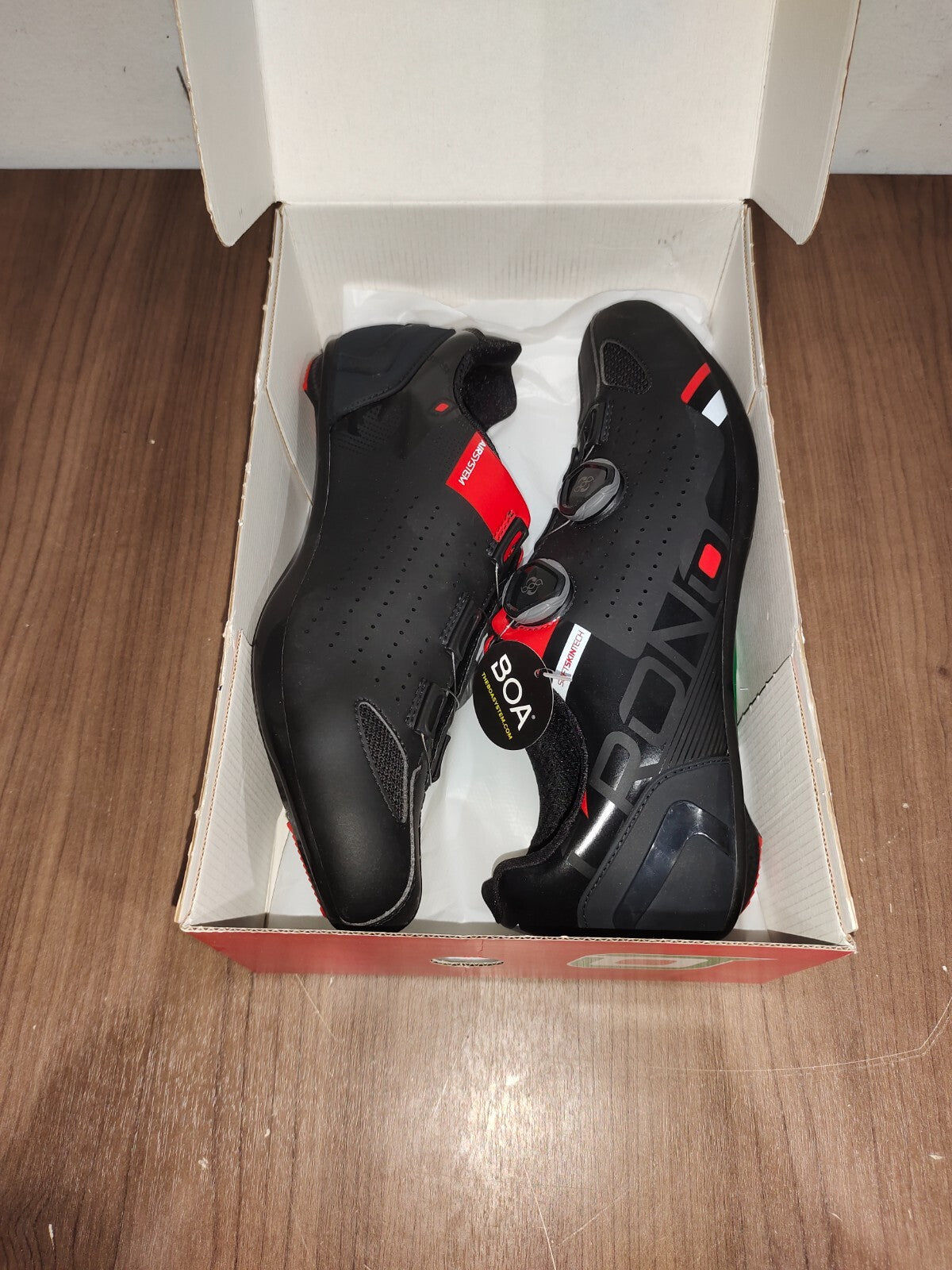 Crono CR-2-17 Nylon Cycling Shoes - Nero Black - Size - 45.5 (EUR)