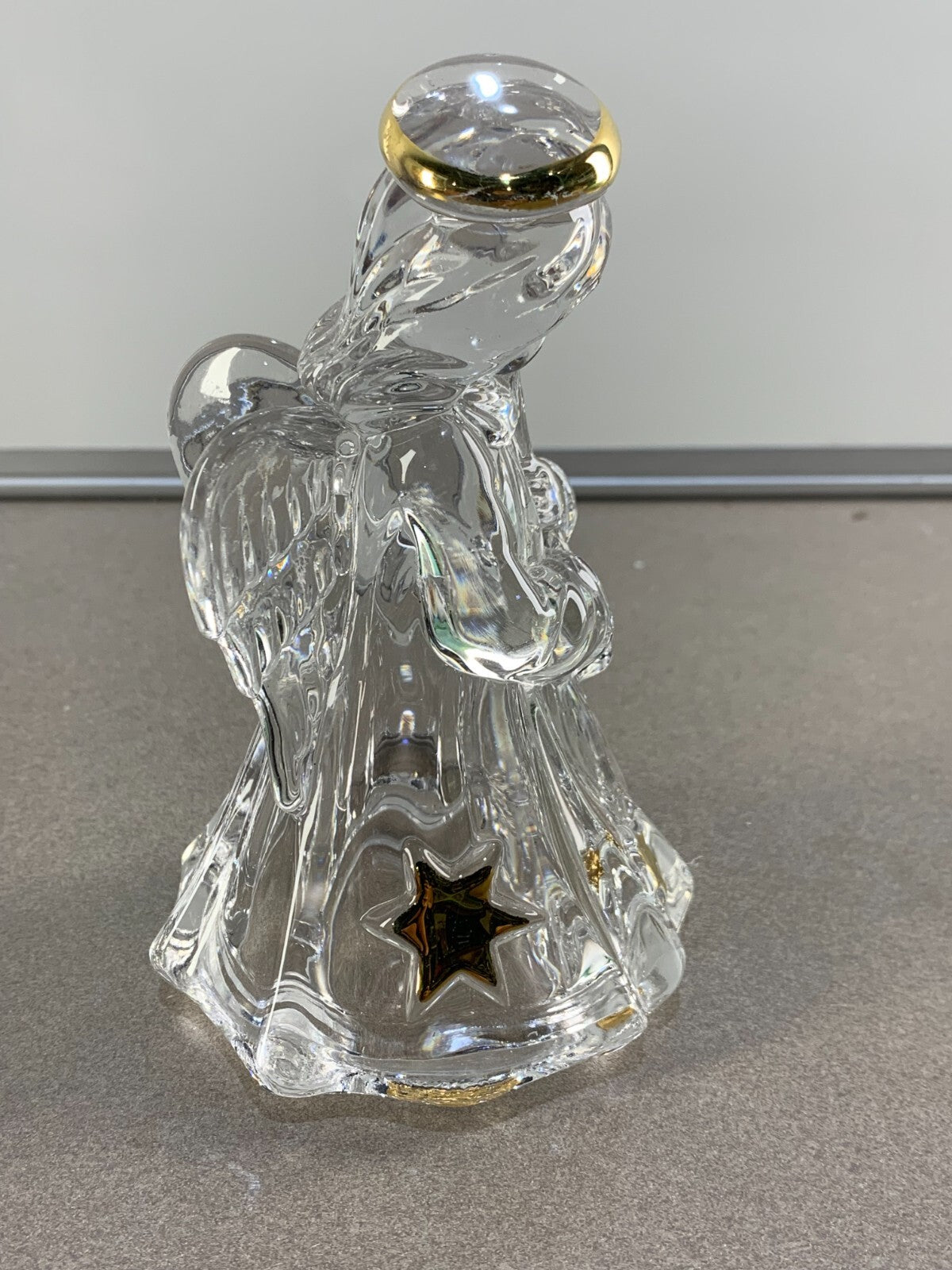 Vintage Mikasa Golden Stars Series Angel Lid for Candy Box. Lid Only