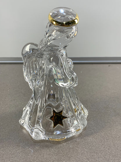 Vintage Mikasa Golden Stars Series Angel Lid for Candy Box. Lid Only