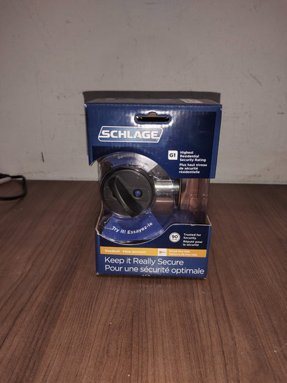 Schlage Aged Bronze Single Cylinder Deadbolt Lock B60N D 716