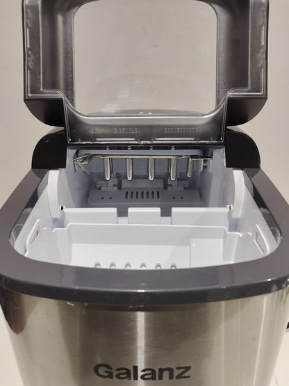 Galanz Portable Countertop Stainless Steel Ice Maker Machine