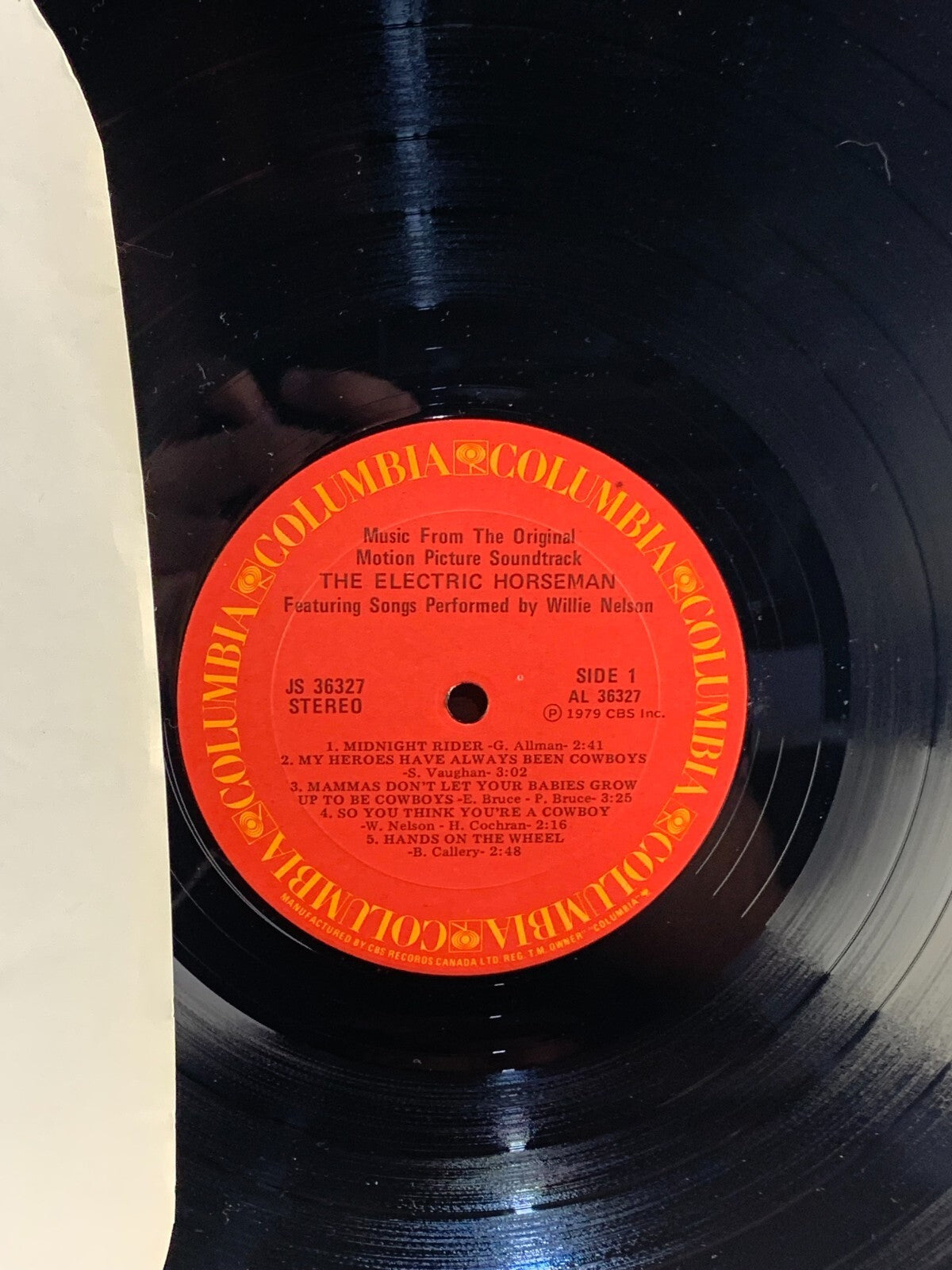 WILLIE NELSON - Electric Horseman Soundtrack (1979) - 12" Vinyl Record LP