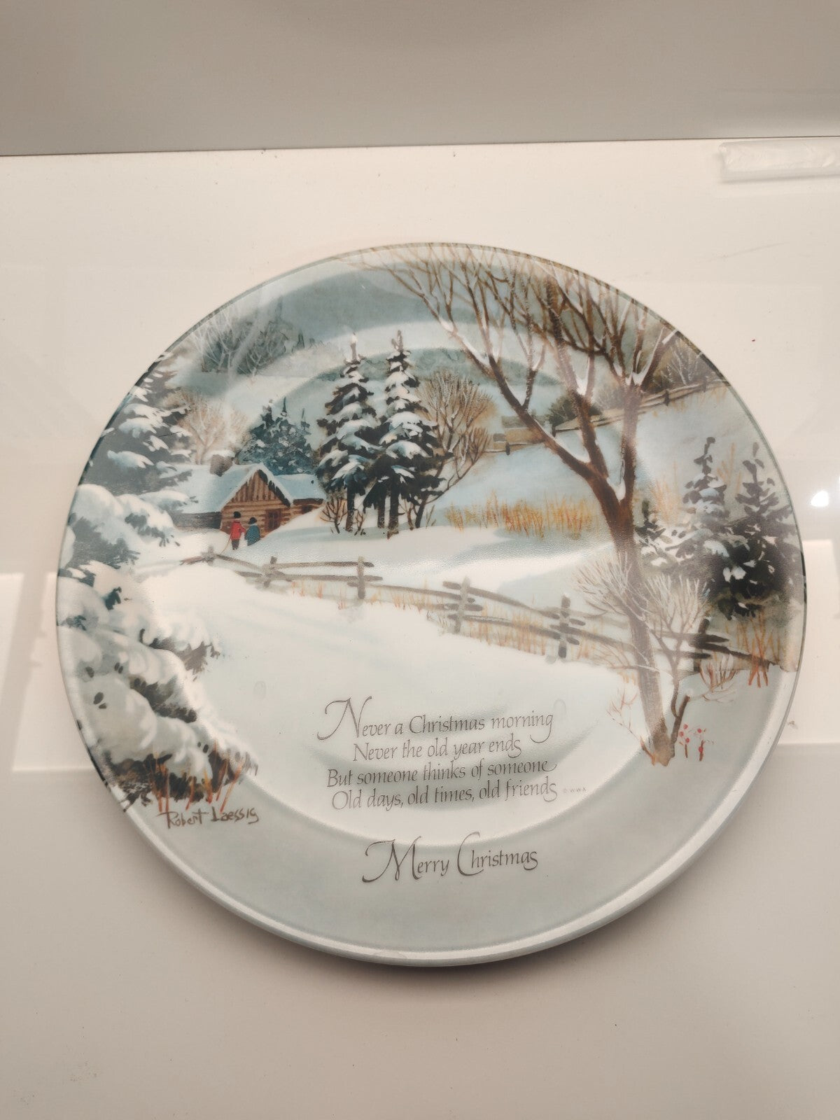 Winterscenes Series Plate - Commemorative Edition 1975 *Merry Christmas*
