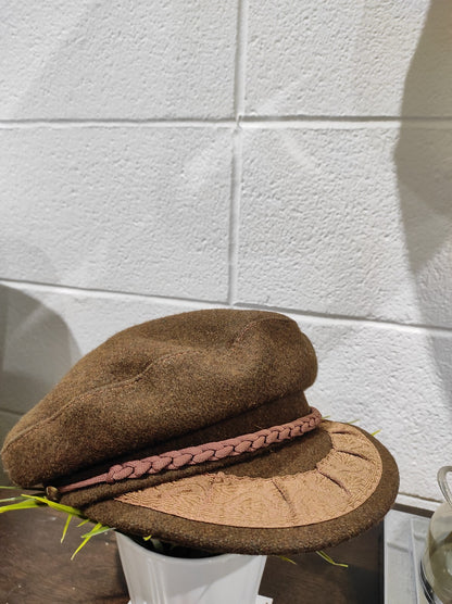 Authentic - Greek Fisherman's Cap - Wool/Nylon - Dark Brown - Made In Greece