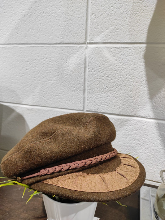 Authentic - Greek Fisherman's Cap - Wool/Nylon - Dark Brown - Made In Greece