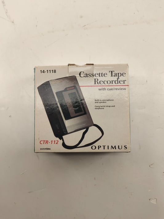 Radio Shack Optimus CTR 112 Cassette Tape Recorder