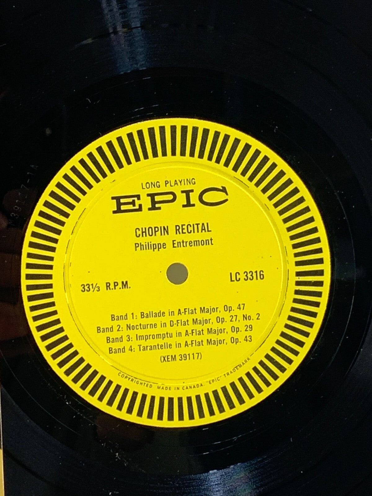 Frederic Chopin, Philippe Entremont - Chopin Recital (LP, Vinyl)