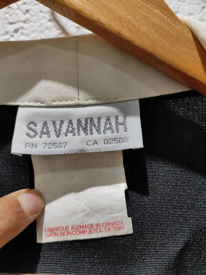 Vintage SAVANNAH 1 Button Structured Blazer in Black WOMEN'S 11