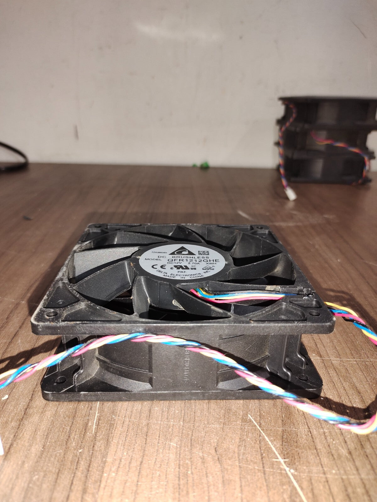 Delta QFR1212GHE High Speed  GPU Cooling Fan DC 12V 2.7A  4Wires - Set of 4 - 5