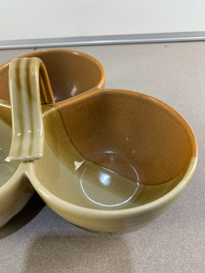 Earth Arts By Artables Debra Durrer 3-part Traditions Pottery Relish Dish